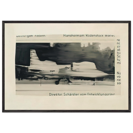 SCHARZLER 1964 - Gerhard Richter 70x100 cm / 28x40 inches Framed Art Print – Black Wooden Frame