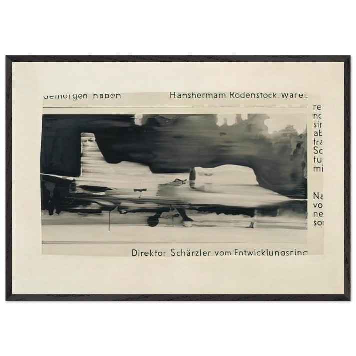 SCHARZLER 1964 - Gerhard Richter 70x100 cm / 28x40 inches Framed Art Print – Black Wooden Frame