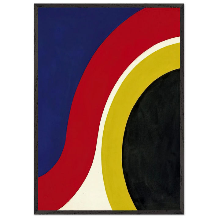 Red Span - 1964 - Thomas Downing 70x100 cm / 28x40 inches Framed Art Print – Black Wooden Frame