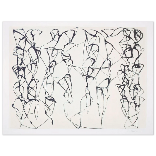 Brice Marden - Cold Mountain Series, Zen Study 6 - 1991 Fine Art Poster - Default Title