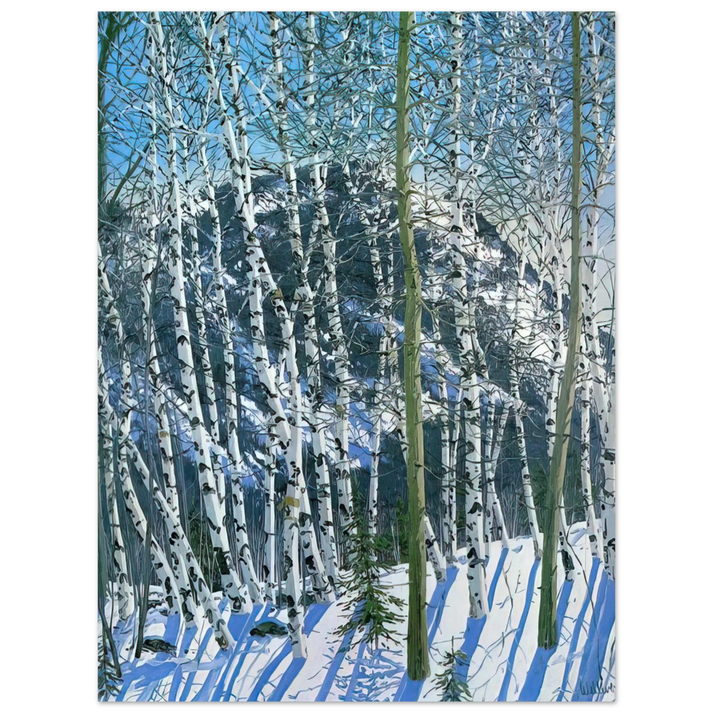 Neil Welliver - Birches - 2005  75x100 cm / 30x40inches Fine Art Poster