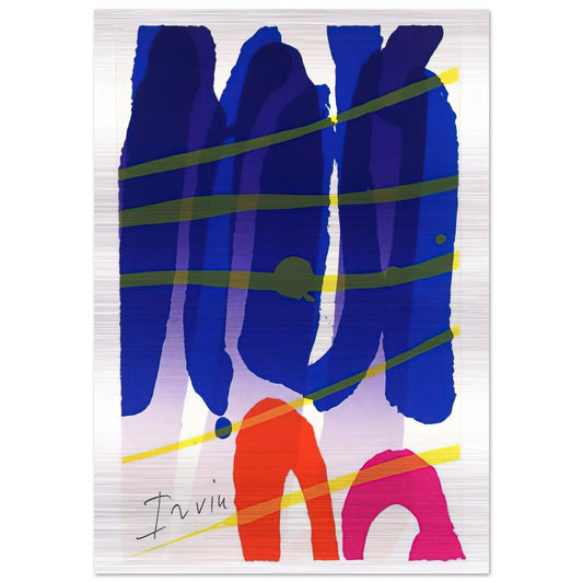 Alba - 1987 - Albert Irvin Brushed Aluminum Print - 70x100 cm / 28x40 inches | Albert Irvin Aluminum Print | Albert Irvin Prints