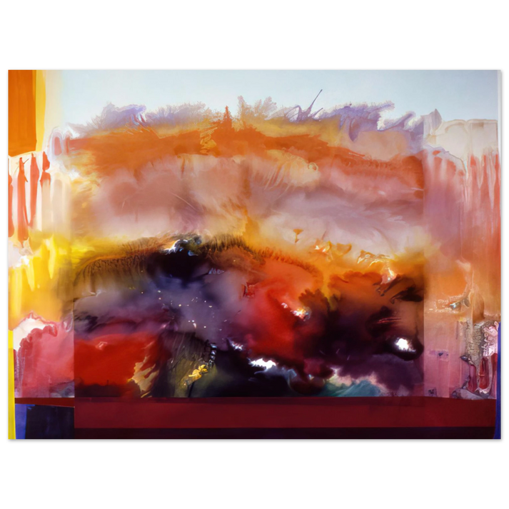 Ronnie Landfield - Butterfly Of Winter - 1985  75x100 cm / 30x40inches Fine Art Poster