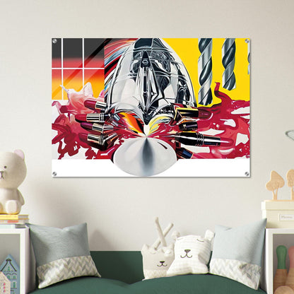 The Swimmer in the Econo-mist  painting 3  - James Rosenquist Acrylic Print - 70x100 cm / 28x40″ inches | James Rosenquist Wall Art | James Rosenquist Prints