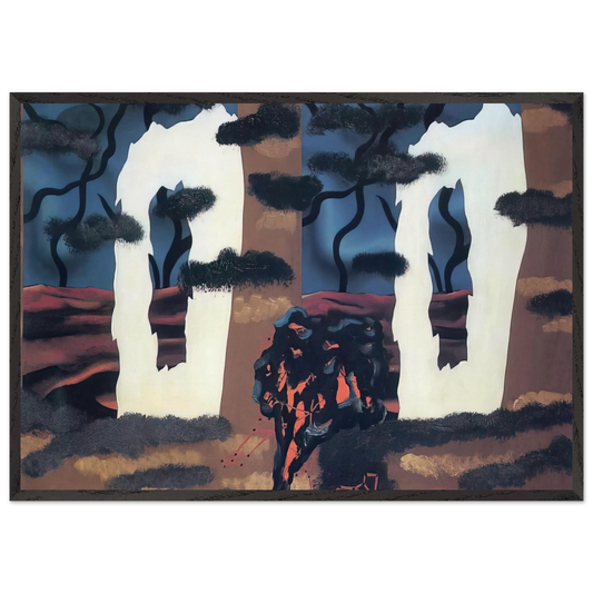 A TASTE OF THE INVISIBLE 1927 - Rene Magritte Framed Art Print – Black Wooden Frame - Default Title - -Framed Art Print