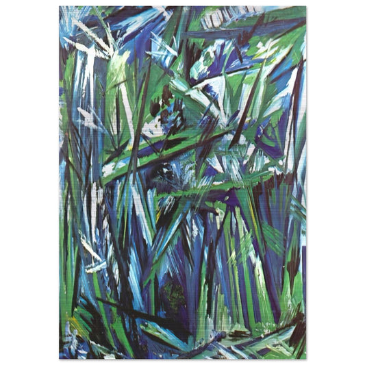 Green Forest - 1911 - Natalia Goncharova Brushed Aluminum Print - 70x100 cm / 28x40 inches | Natalia Goncharova Aluminum Print | Natalia Goncharova Prints