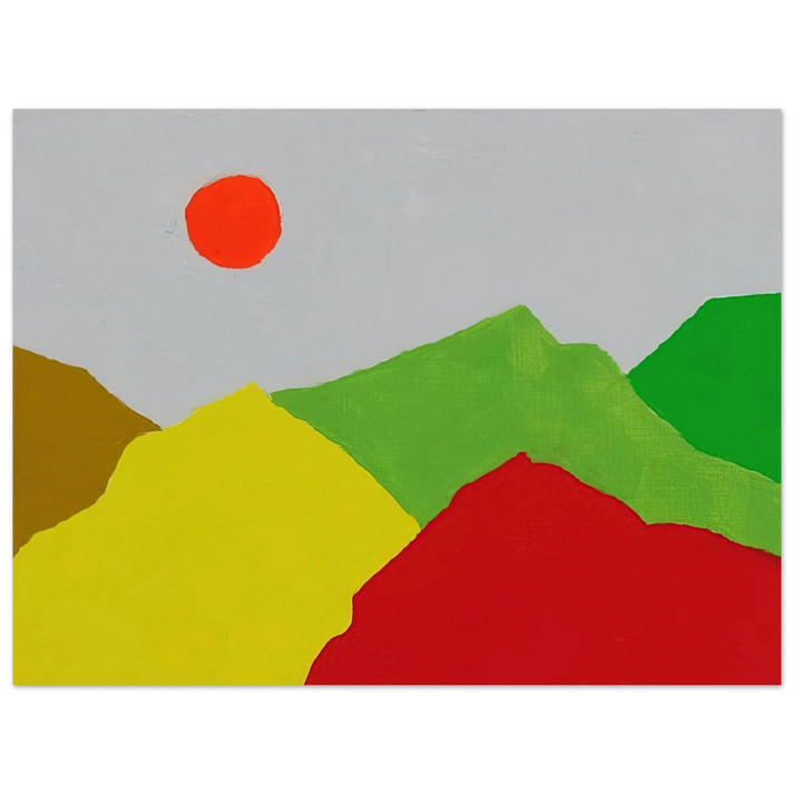 Etel Adnan - Untitled - 2013  75x100 cm / 30x40inches Fine Art Poster