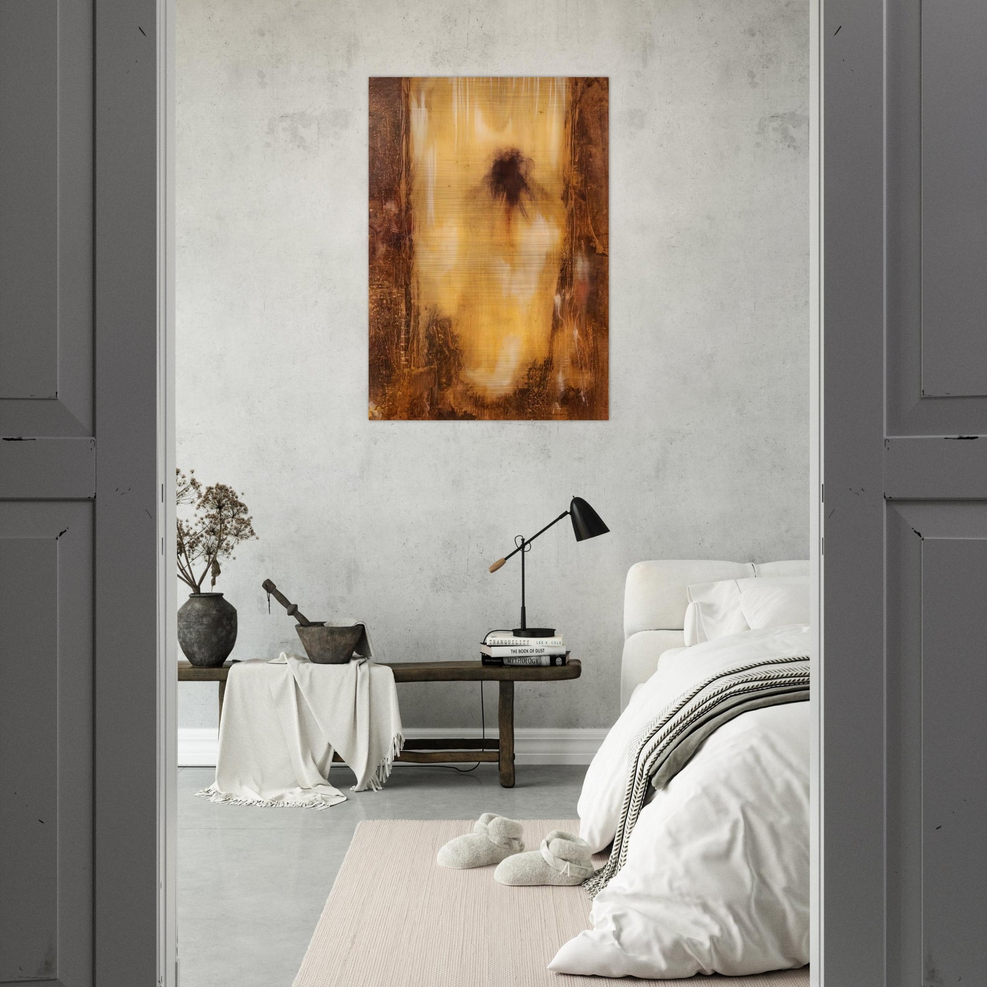 Homage of Melville - Abstract Expressionism - Paul Jenkins Brushed Aluminum Print - 70x100 cm / 28x40 inches | Paul Jenkins Aluminum Print | Paul Jenkins Prints