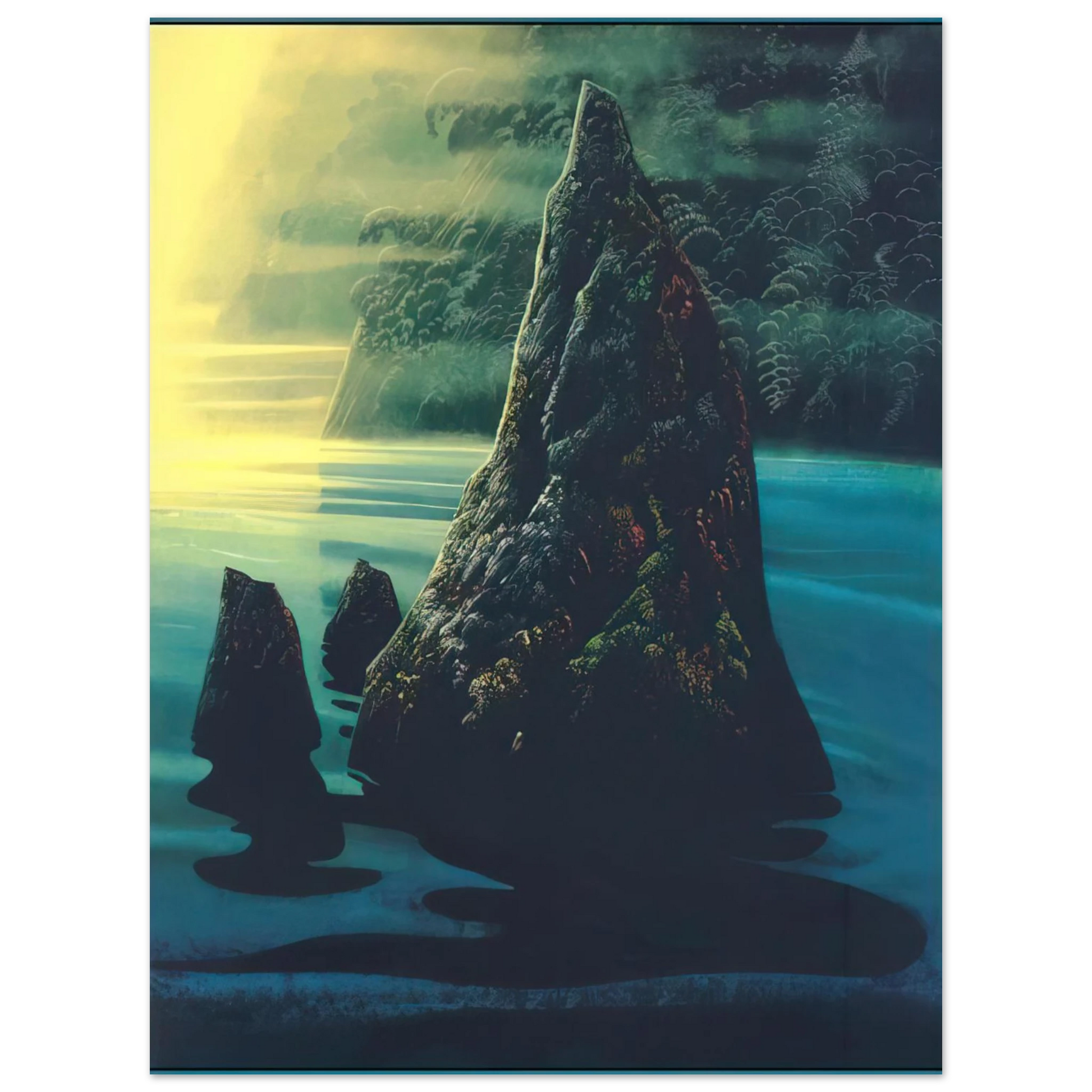 Eyvind Earle - The Rock Fine Art Poster - Default Title