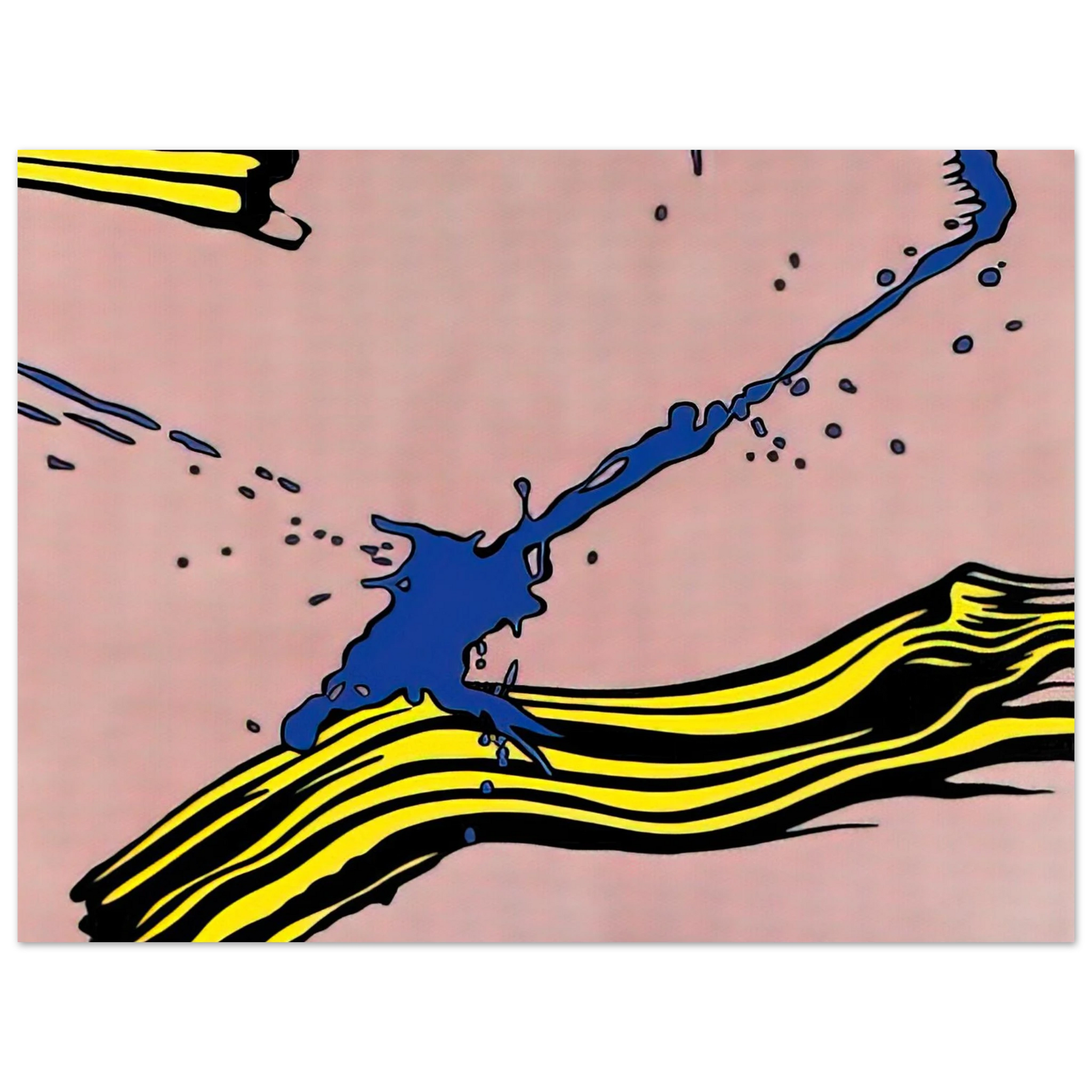 Roy Lichtenstein - BRUSHSTROKE WITH SPATTER 1966 Fine Art Poster - Default Title