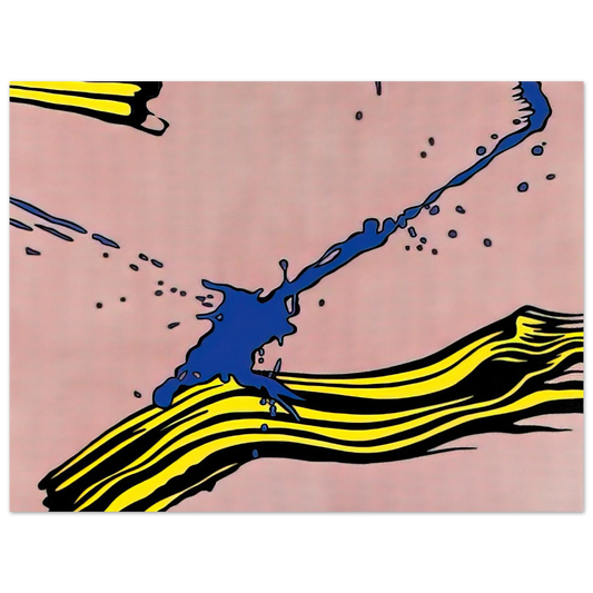 Roy Lichtenstein - BRUSHSTROKE WITH SPATTER 1966 Fine Art Poster - Default Title