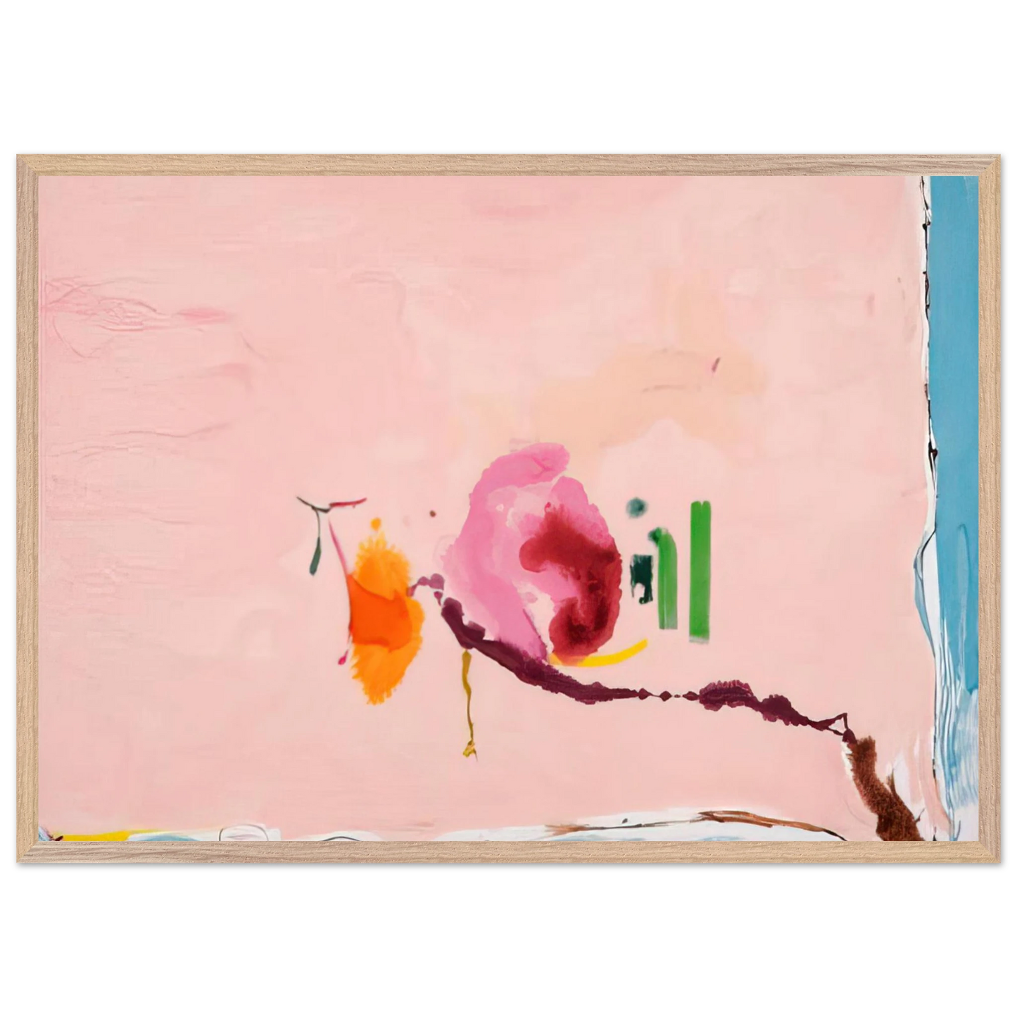 Helen Frankenthaler - Flirt - 1995 Wall art - 50x70 cm / 20x28 inches - Fine Art Poster - -