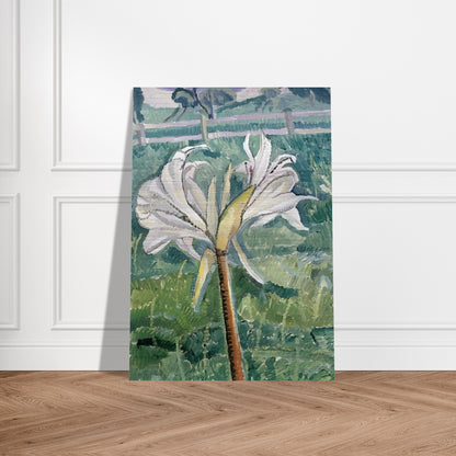 Lily growing in a field by the sea - 1927 - Grace Cossington Smith Brushed Aluminum Print - 70x100 cm / 28x40 inches | Grace Cossington Smith Aluminum Print | Grace Cossington Smith Prints