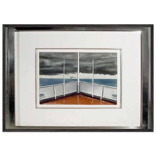 On the Great Lakes - 1953 - Clarence Holbrook Carter Framed Art Print – Black Wooden Frame - Default Title - -Framed Art Print