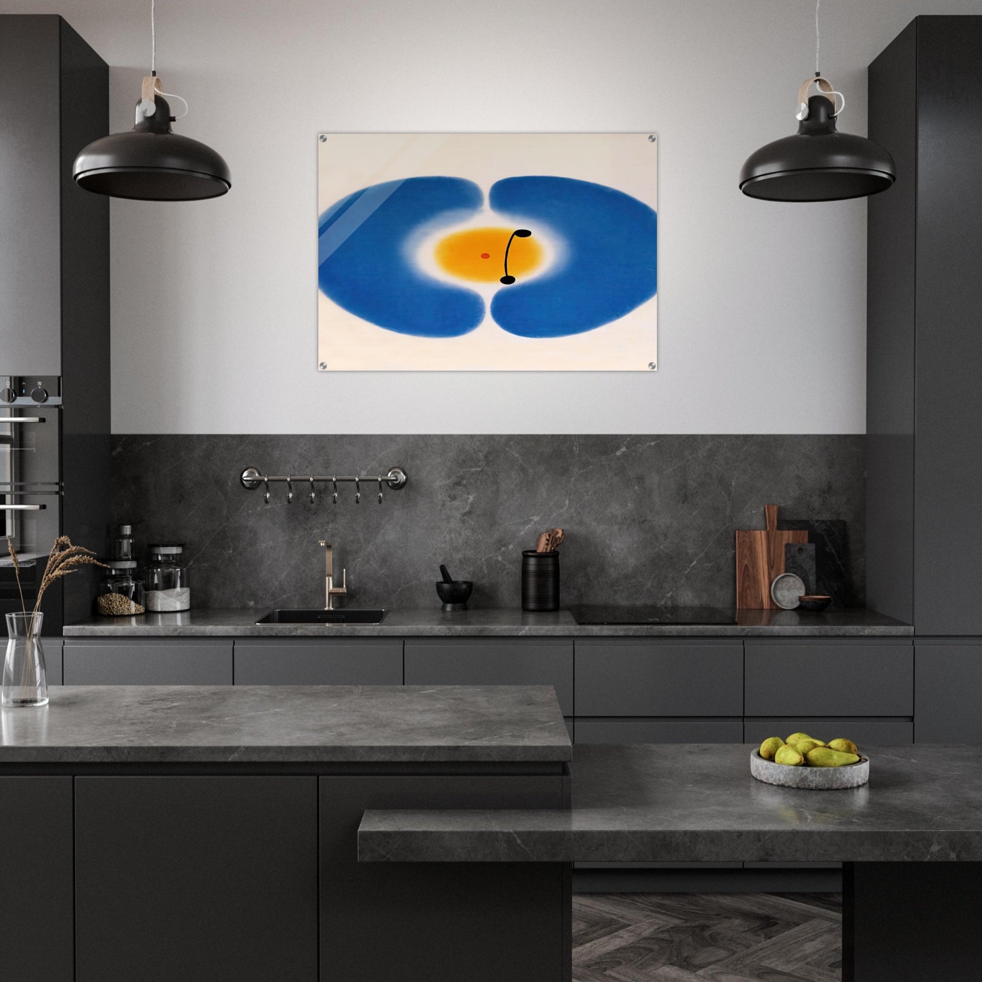 Blue Mandala - 1978 - Victor Pasmore Acrylic Print - 70x100 cm / 28x40″ inches | Victor Pasmore Wall Art | Victor Pasmore Prints