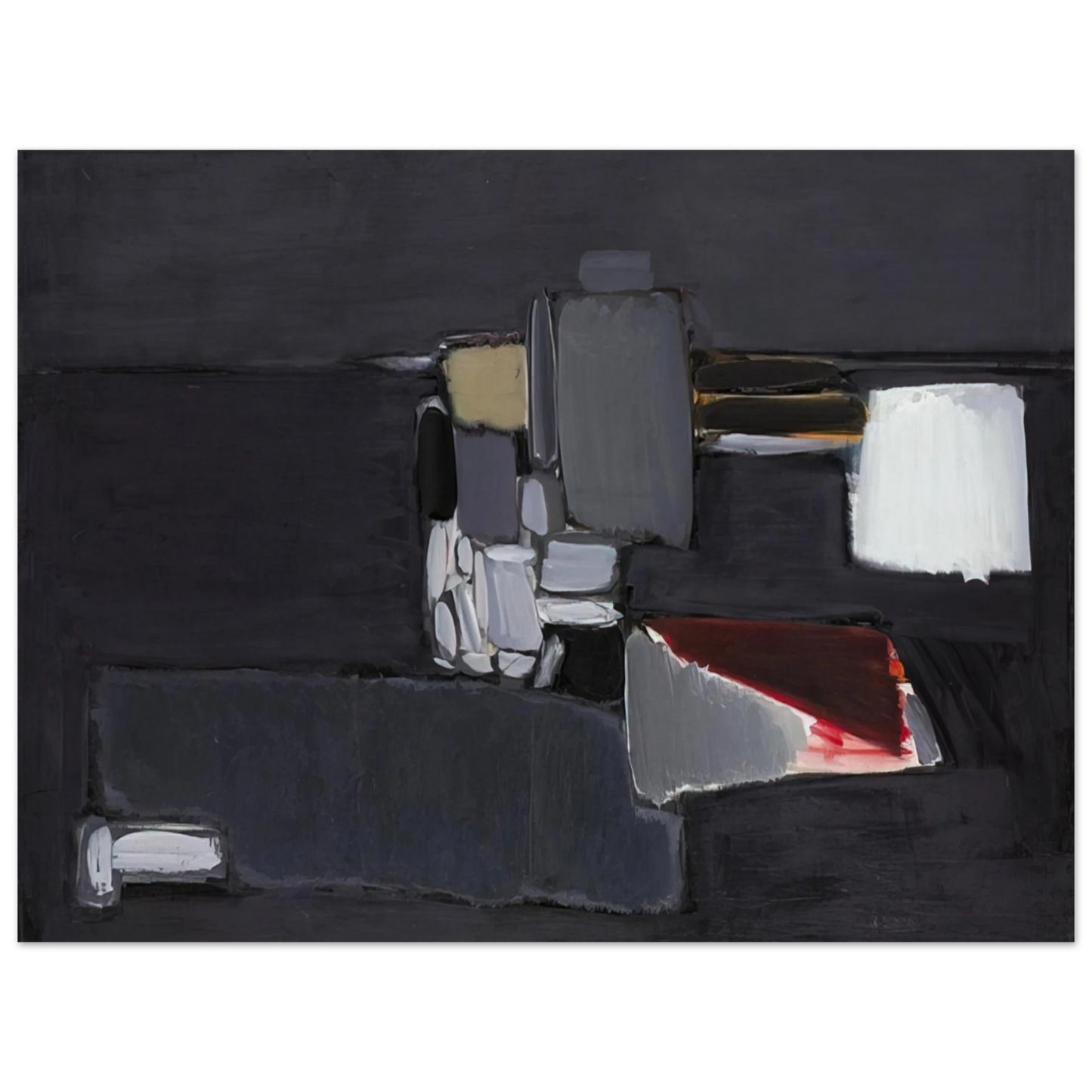 Nicolas de Stael - Nature morte en gris - 1955 Fine Art Poster - 13x18 cm / 5x7 inches