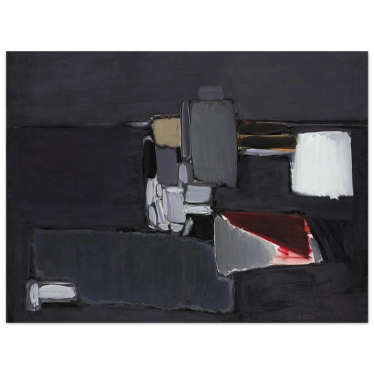 Nicolas de Stael - Nature morte en gris - 1955 Fine Art Poster - 13x18 cm / 5x7 inches
