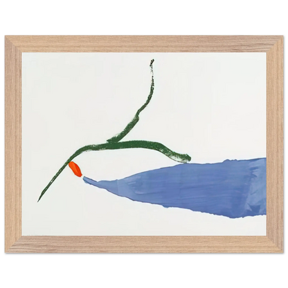Helen Frankenthaler - A Little Zen - 1970 Wall art - 30x45 cm / 12x18 Inches - Premium Wooden Framed Poster With Fine Art Paper - Black frame