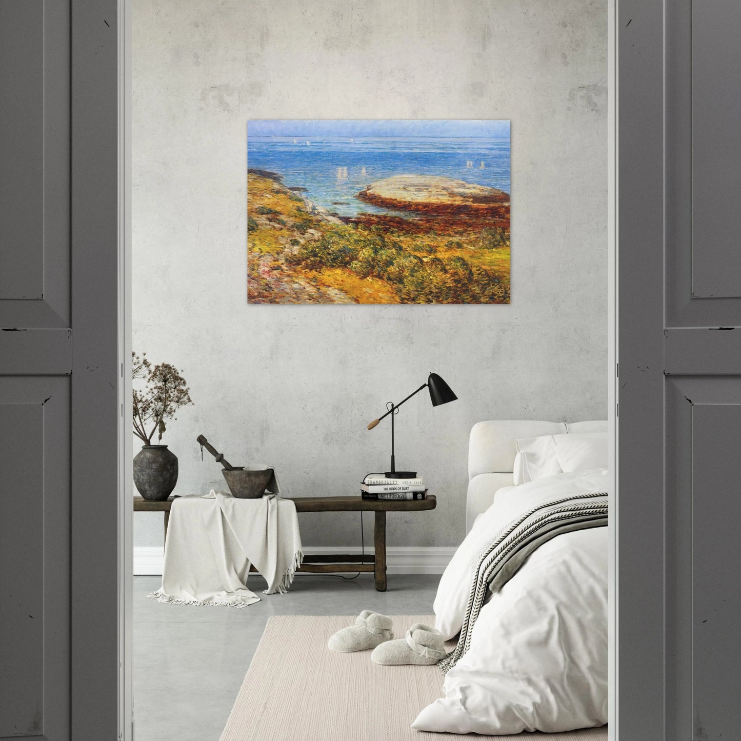 Early morning calm - Childe Hassam Brushed Aluminum Print - 70x100 cm / 28x40 inches | Childe Hassam Aluminum Print | Childe Hassam Prints