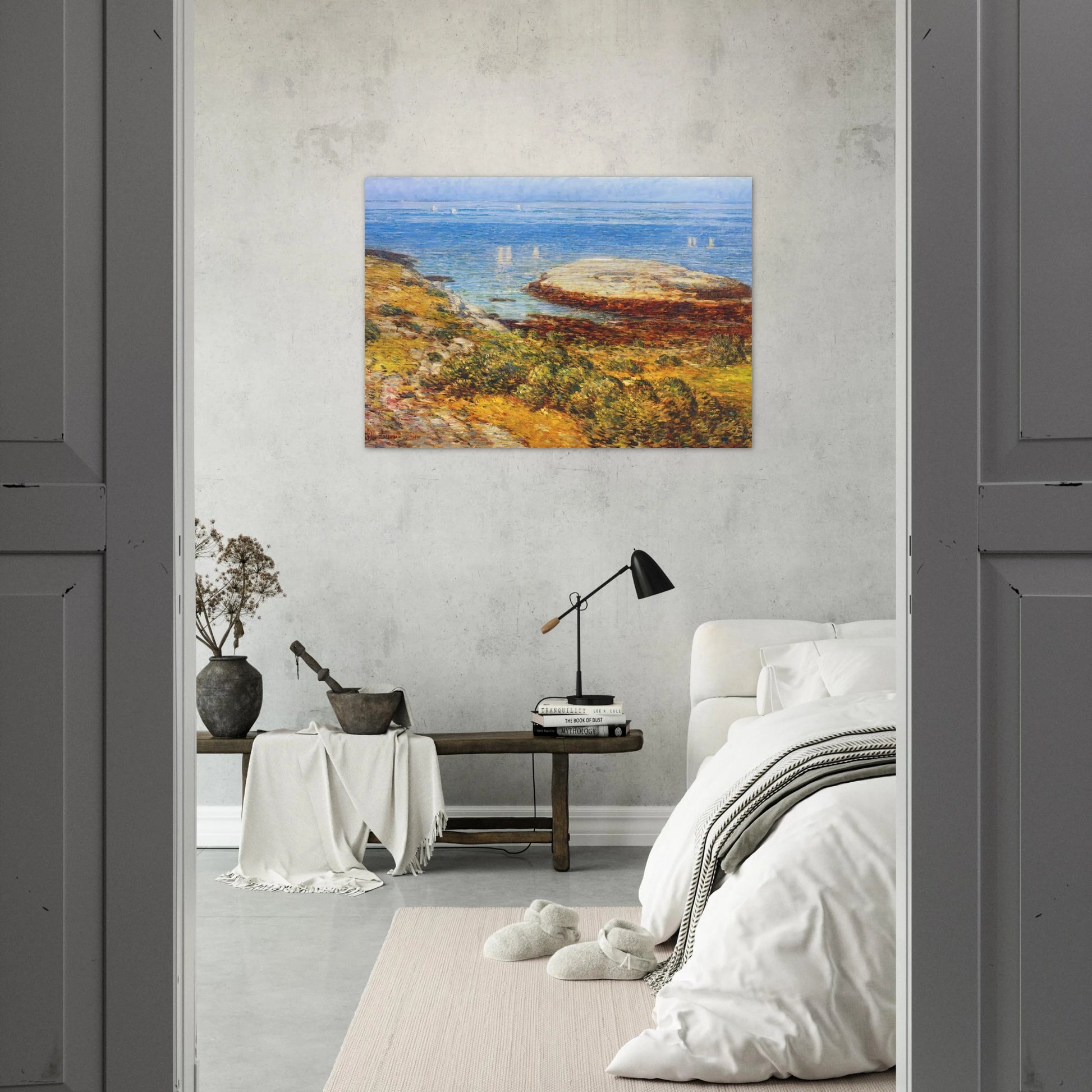 Early morning calm - Childe Hassam Brushed Aluminum Print - 70x100 cm / 28x40 inches | Childe Hassam Aluminum Print | Childe Hassam Prints