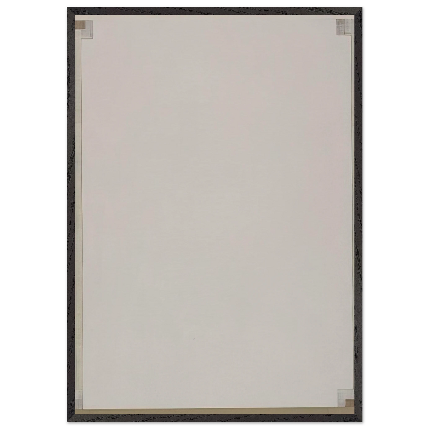 Record - 1983 - Robert Ryman Framed Art Print – Black Wooden Frame - Default Title - -Framed Art Print