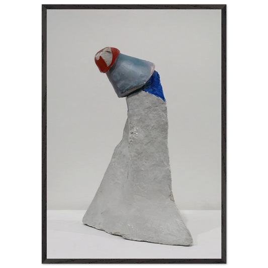 THE CLOWN 1947 - Kurt Schwitters Framed Art Print – Black Wooden Frame - Default Title - -Framed Art Print