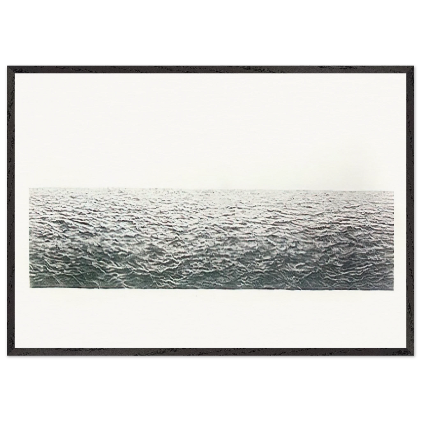 UNTITLED OCEAN 1972 - Vija Celmins Framed Art Print – Black Wooden Frame - Default Title - -Framed Art Print