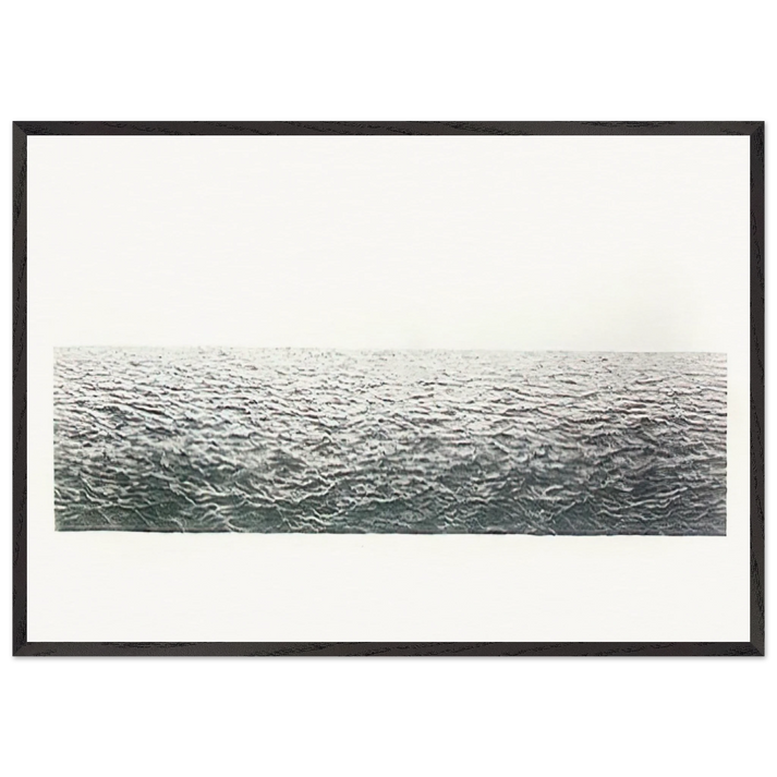 UNTITLED OCEAN 1972 - Vija Celmins 70x100 cm / 28x40 inches Framed Art Print – Black Wooden Frame