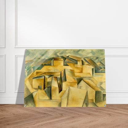 Houses on the hill - Pablo Picasso Acrylic Print - 70x100 cm / 28x40″ inches | Pablo Picasso Wall Art | Pablo Picasso Prints