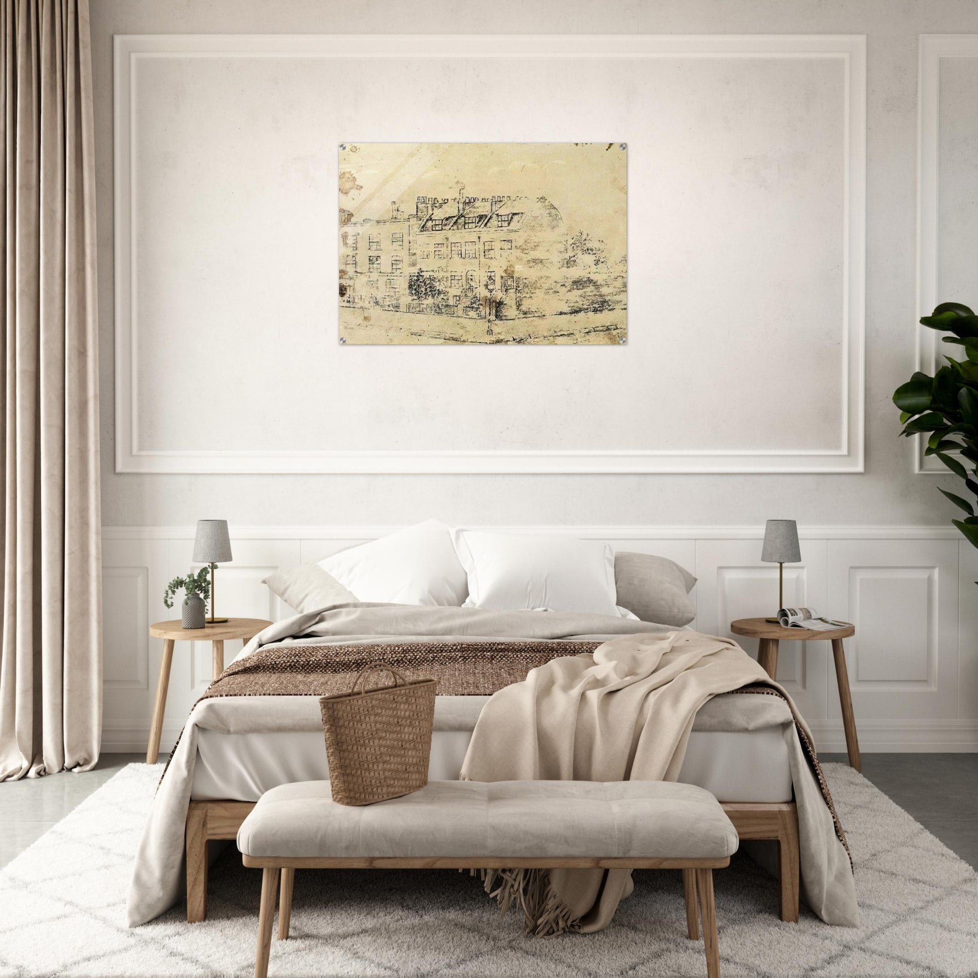 Vincent's Boarding House in Hackford Road, Brixton, London - Vincent van Gogh Acrylic Print - 70x100 cm / 28x40″ inches