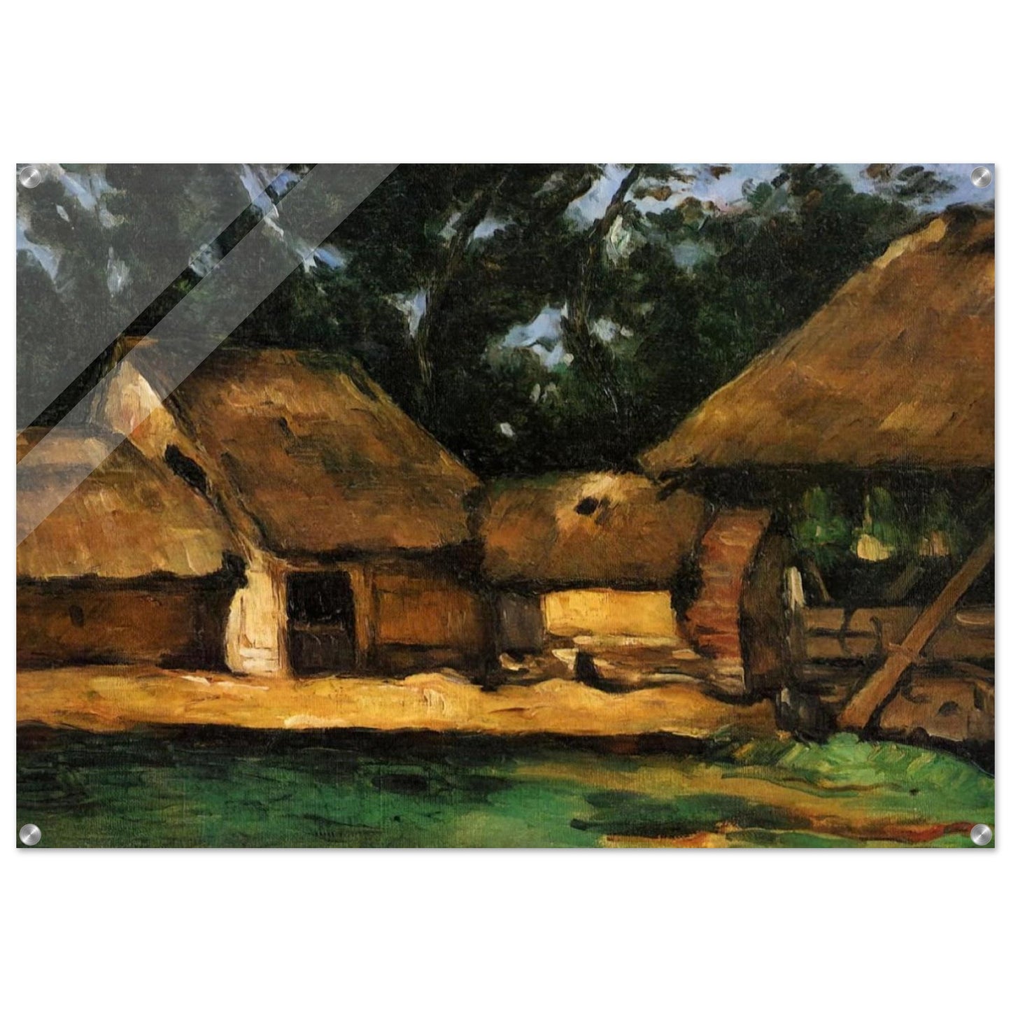 The Oilmill - Paul Cézanne Acrylic Print - 70x100 cm / 28x40″ inches | Paul Cézanne Wall Art | Paul Cézanne Prints
