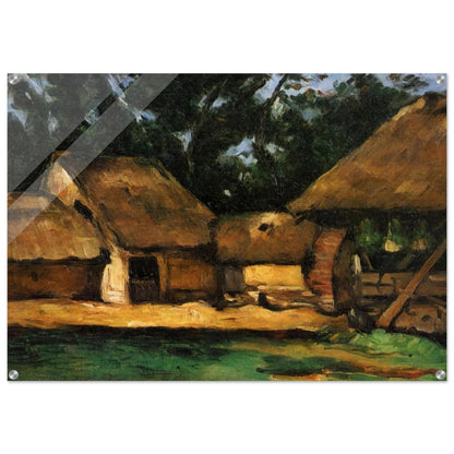 The Oilmill - Paul Cézanne Acrylic Print - 70x100 cm / 28x40″ inches | Paul Cézanne Wall Art | Paul Cézanne Prints