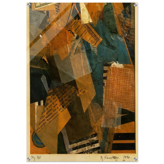 FORMS IN SPACE 1920 - Kurt Schwitters Acrylic Print - 70x100 cm / 28x40″ inches