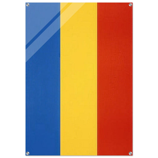 Blue Yellow Red - Ellsworth Kelly Acrylic Print - 70x100 cm / 28x40″ inches