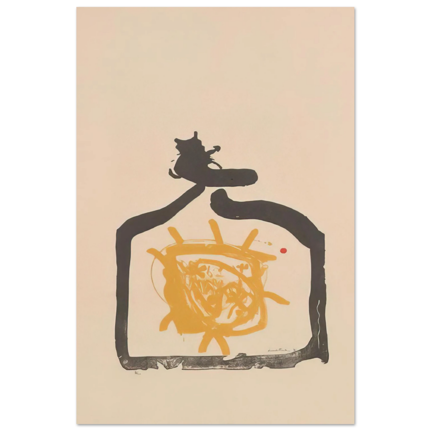 Helen Frankenthaler - May 26th Backwards - 1961 Wall art - 15x20 cm / 6x8 inches - Premium Wooden Framed Poster With Fine Art Paper - White frame