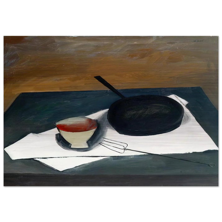 The Frying Pan - 1946 - William Scott Brushed Aluminum Print - 70x100 cm / 28x40 inches | William Scott Aluminum Print | William Scott Prints