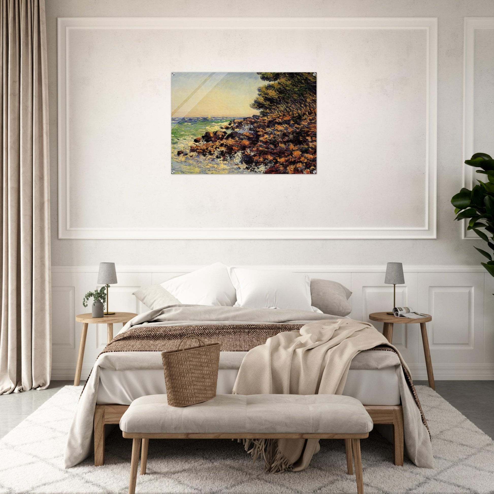 Cap Martin - claude monet Acrylic Print - 70x100 cm / 28x40″ inches