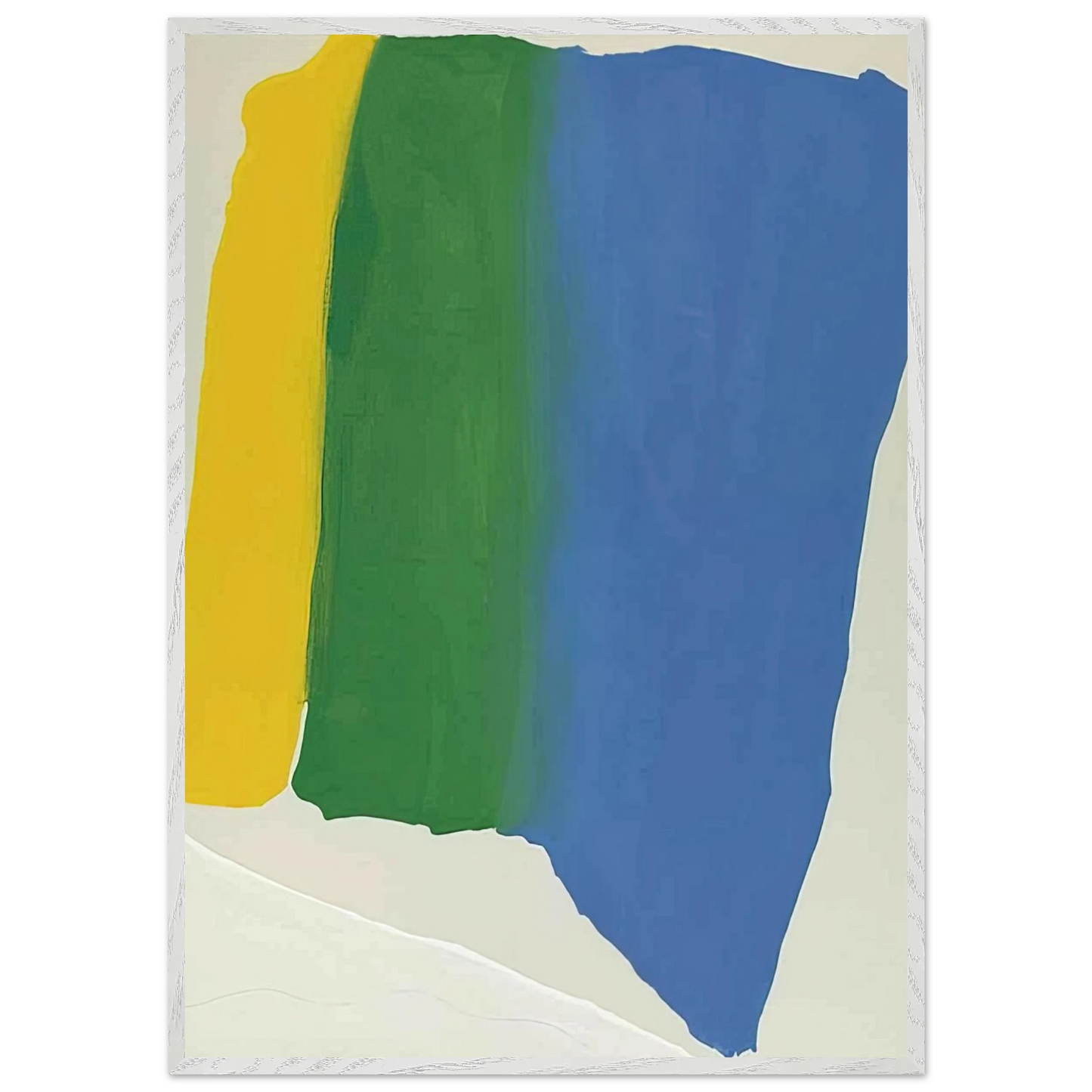 Helen Frankenthaler - Summer Insignia - 1969 Wall art - A3 (29.7 x 42  cm) - Premium Wooden Framed Poster With Fine Art Paper - Black frame