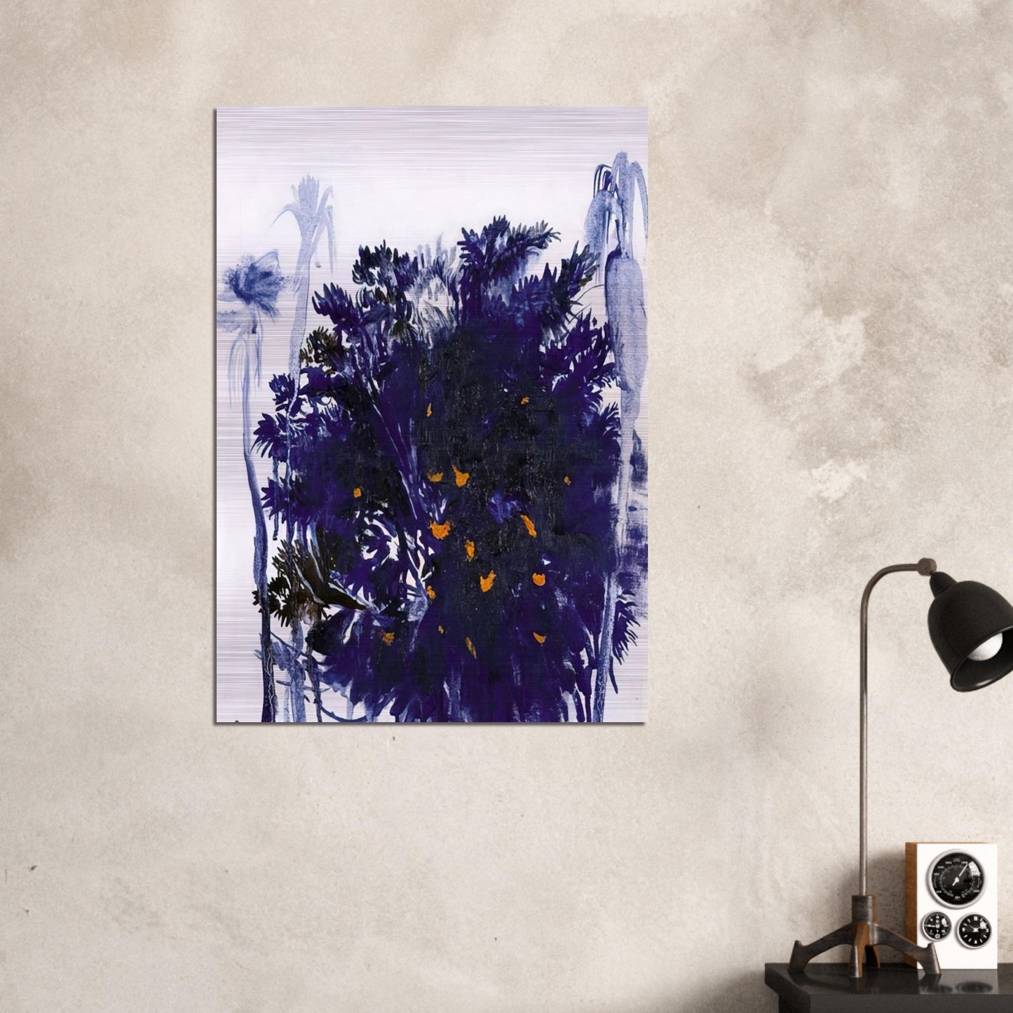 Moreton Bay Fig and Palm Trees - figurative - Brett Whiteley Brushed Aluminum Print - 70x100 cm / 28x40 inches | Brett Whiteley Aluminum Print | Brett Whiteley Prints