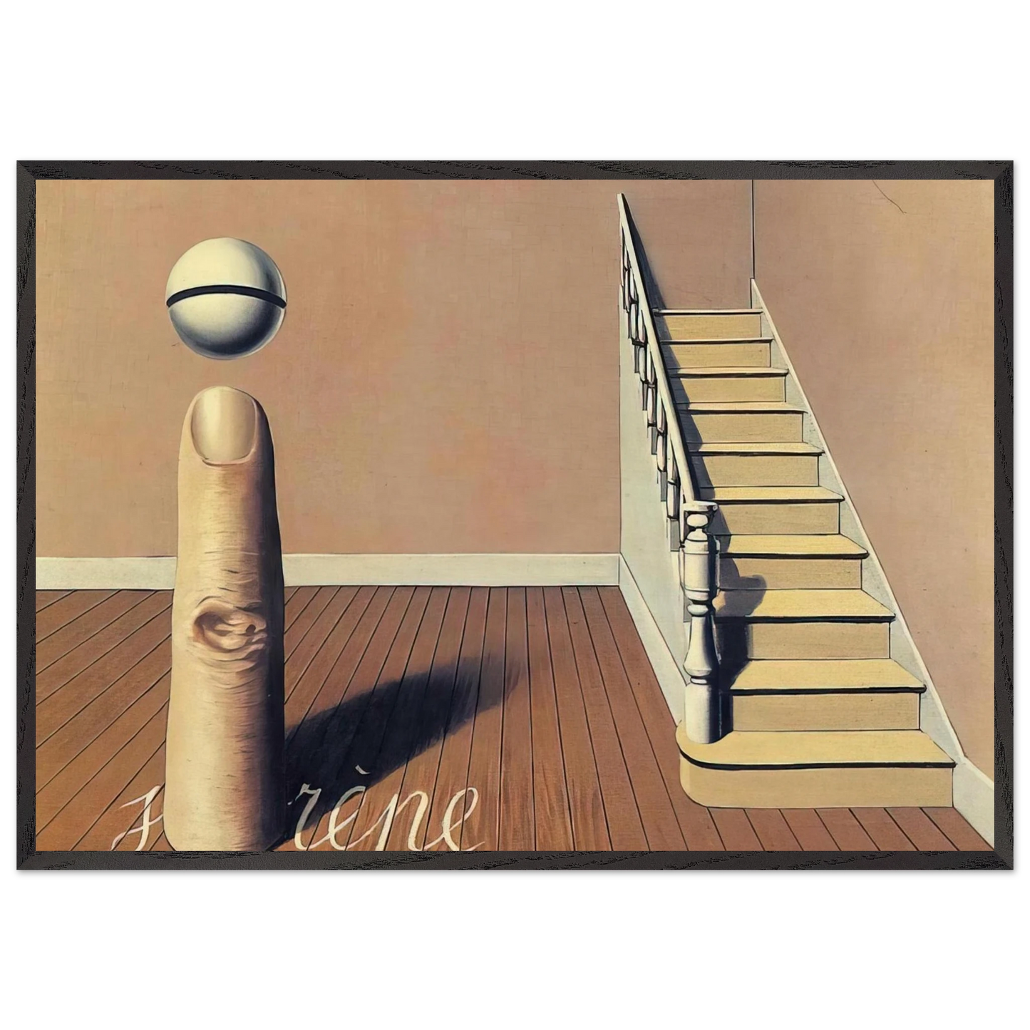 FORBIDDEN LITERATURE THE USE OF THE WORD 1936 - Rene Magritte Framed Art Print – Black Wooden Frame - Default Title - -Framed Art Print