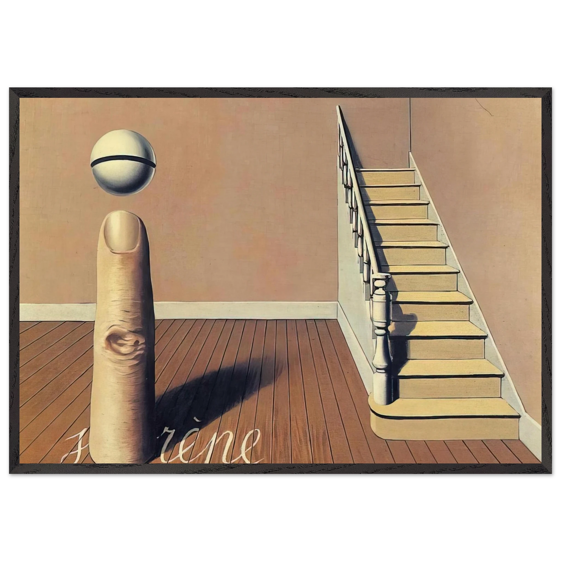 FORBIDDEN LITERATURE THE USE OF THE WORD 1936 - Rene Magritte Framed Art Print – Black Wooden Frame - Default Title - -Framed Art Print