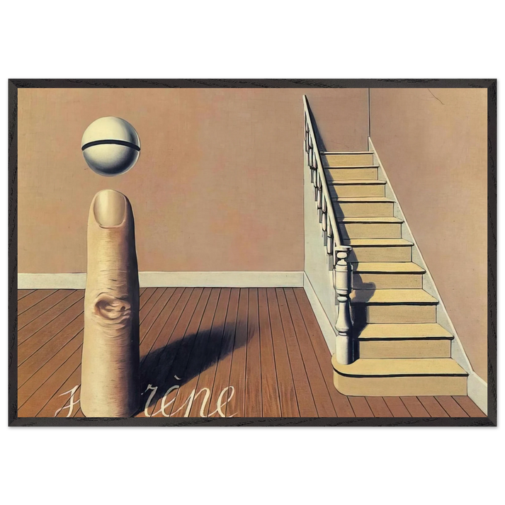 FORBIDDEN LITERATURE THE USE OF THE WORD 1936 - Rene Magritte 70x100 cm / 28x40 inches Framed Art Print – Black Wooden Frame