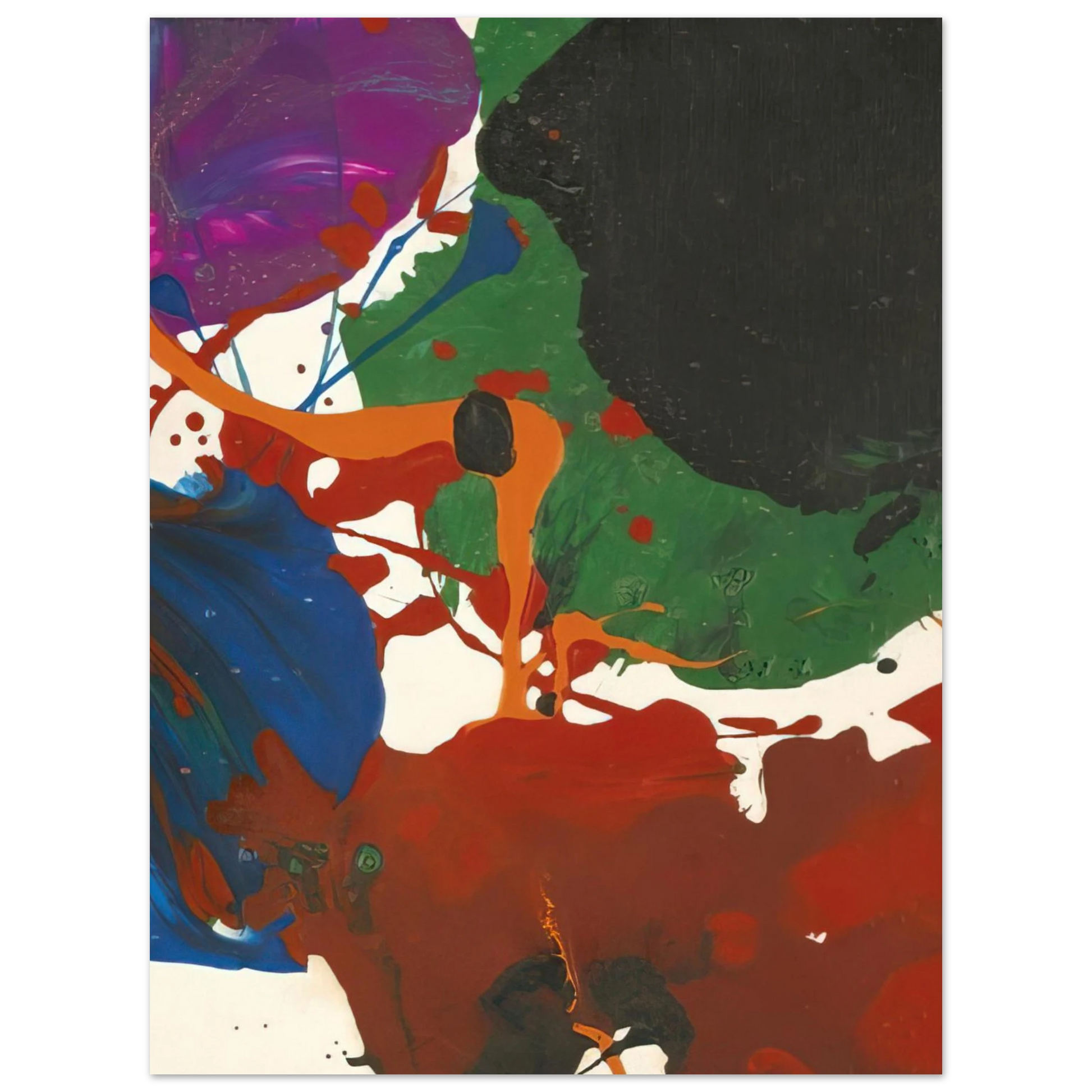 Sam Francis - Untitled  Los Angeles  Fine Art Poster - Default Title