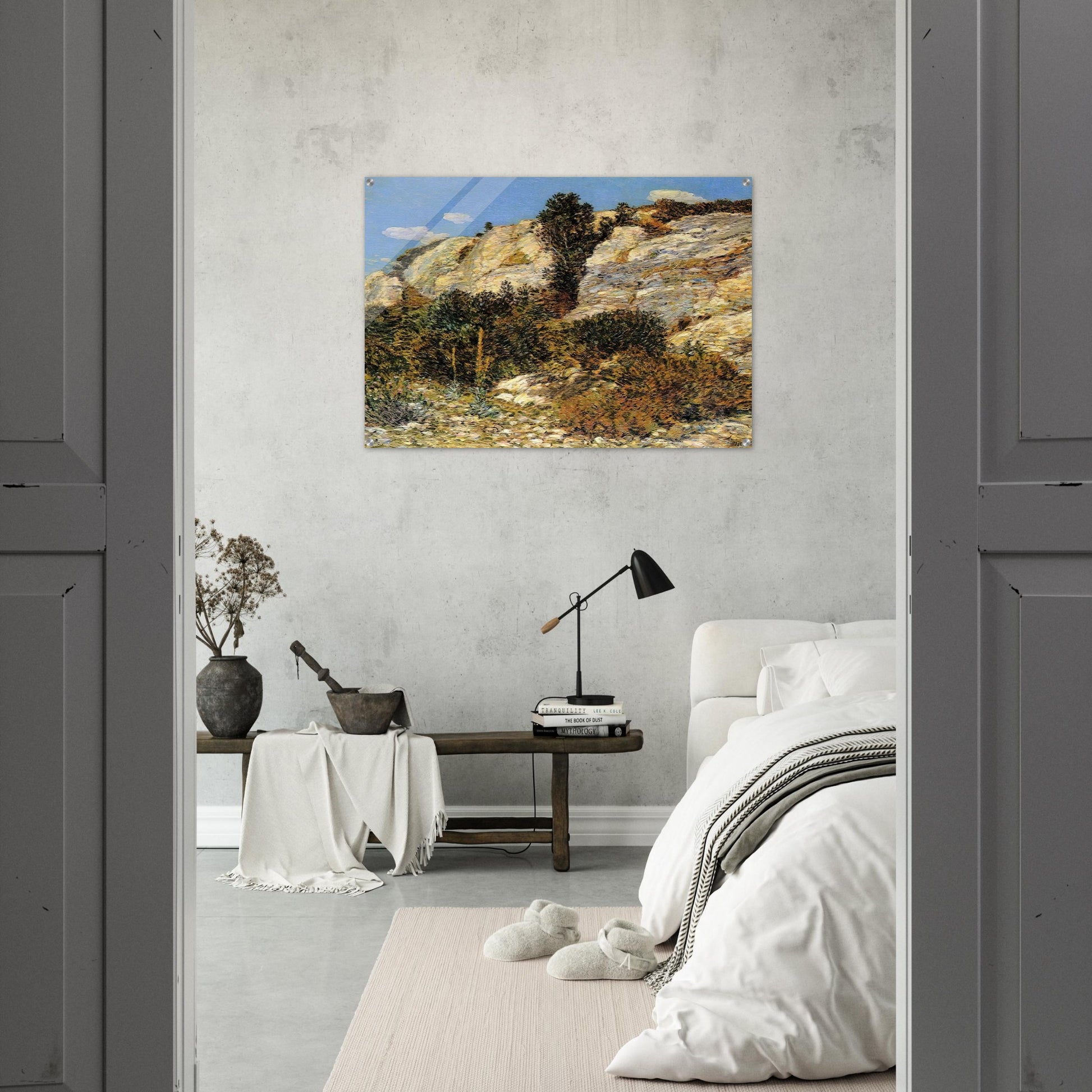 Lyman's Ledge, Appledore - Childe Hassam Acrylic Print - 70x100 cm / 28x40″ inches | Childe Hassam Wall Art | Childe Hassam Prints