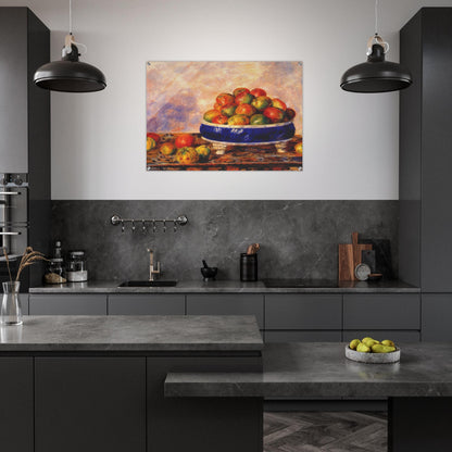 Apples in a dish - Pierre-Auguste Renoir Acrylic Print - 70x100 cm / 28x40″ inches | Pierre-Auguste Renoir Wall Art | Pierre-Auguste Renoir Prints