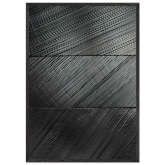 Peinture 18 Mars 2010 - 2010 - Pierre Soulages Framed Art Print – Black Wooden Frame - Default Title - -Framed Art Print