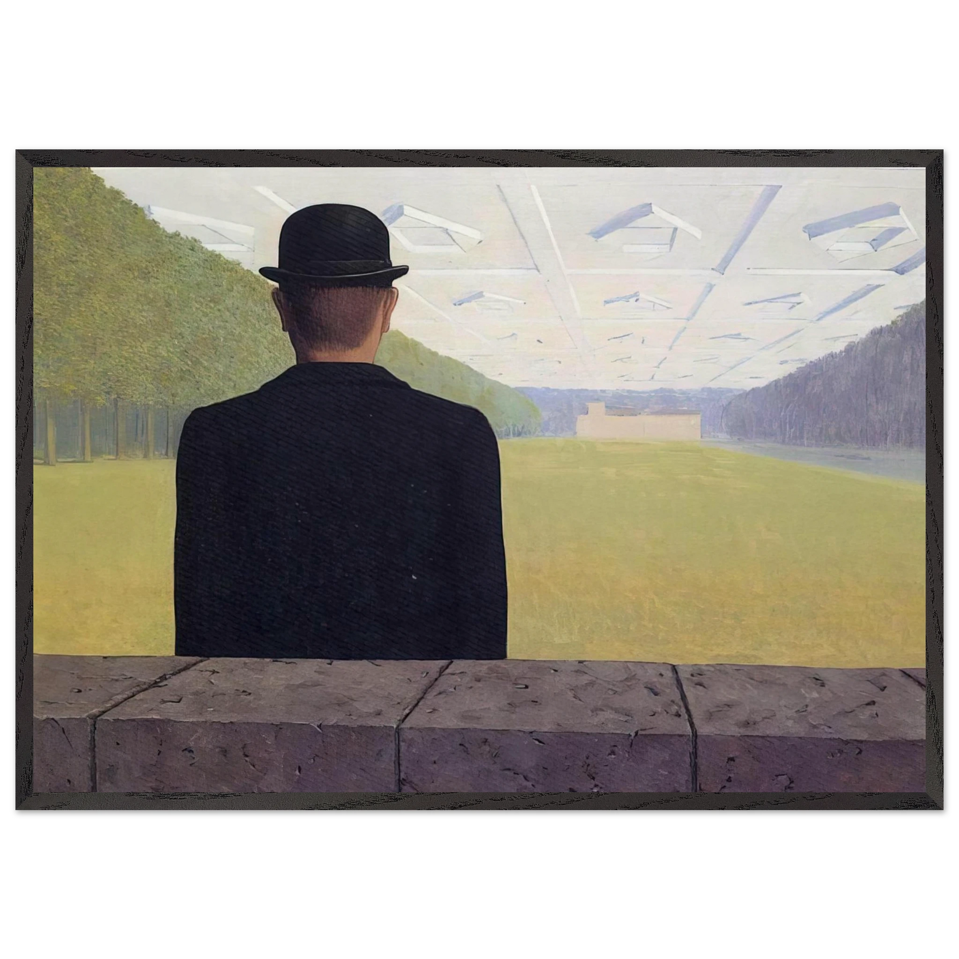 THE GREAT CENTURY 1954 - Rene Magritte Framed Art Print – Black Wooden Frame - Default Title - -Framed Art Print
