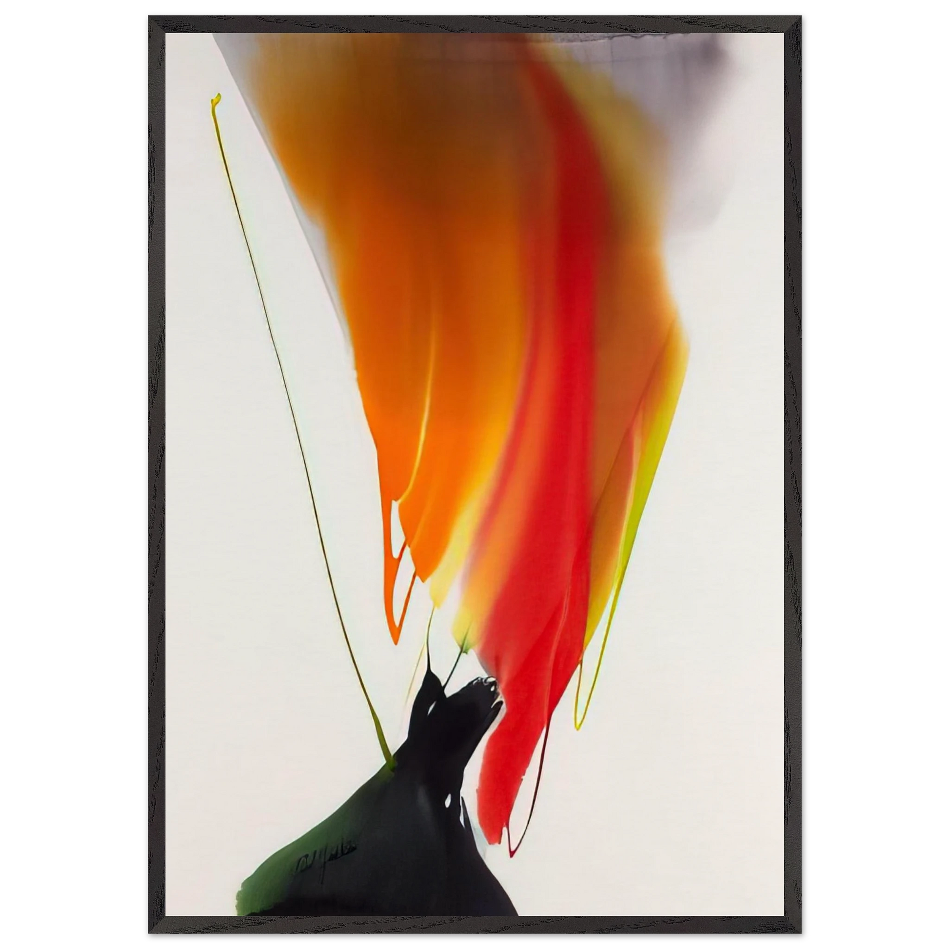 Phenomena Woman Witch - 1969 - Paul Jenkins Framed Art Print – Black Wooden Frame - Default Title - -Framed Art Print