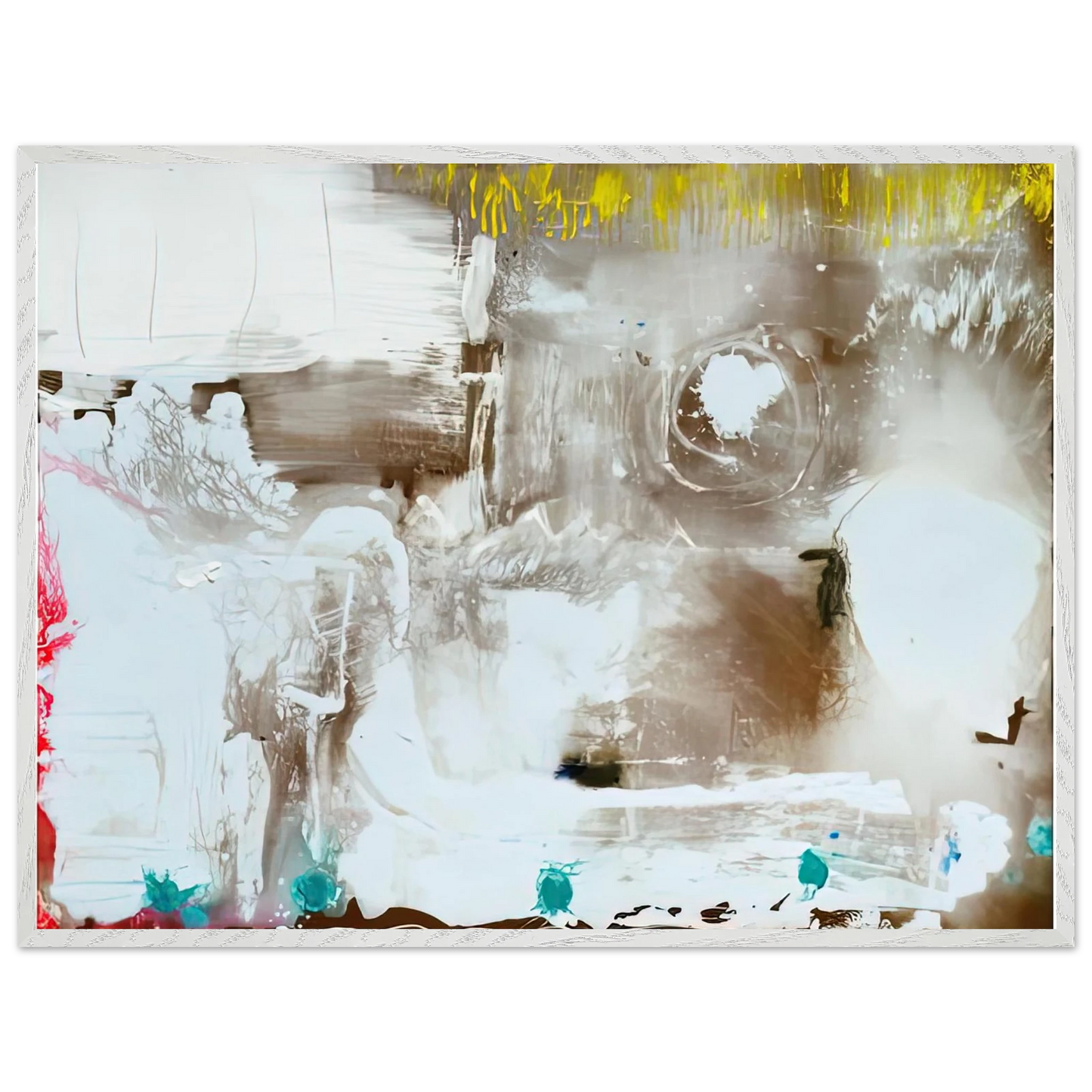 Helen Frankenthaler - Arctic Thaw, 1990- Wall Art - 30x40 cm / 12x16 inches - Premium Wooden Framed Poster With Fine Art Paper - Black frame