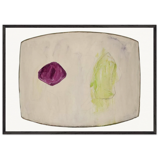 Treasure Island - 2012 - Ron Gorchov Framed Art Print – Black Wooden Frame - Default Title - -Framed Art Print